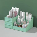 Axyaa Makeup Organizer: Vanity Storage Box with Drawers for Cosmetics, Brushes, Lipstick