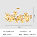 Axyaa Glass Ball Pendant Light for Modern Living and Dining Room Lighting