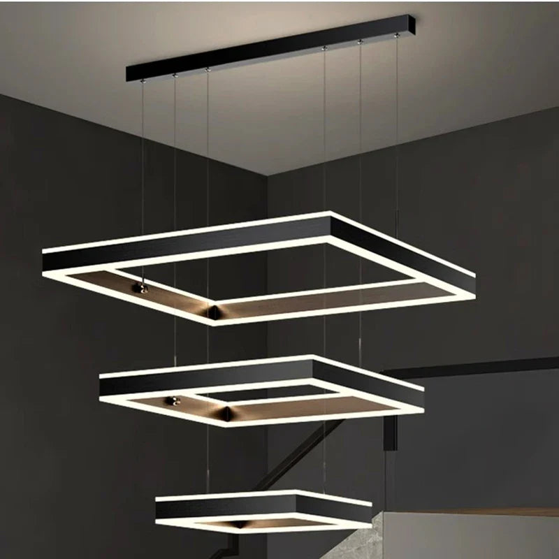 Axyaa Nordic Stair Chandelier Ceiling Light for Living Room Dining Room - Indoor Lighting