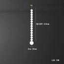 Axyaa LED Magic Bean Brass Ball Chandelier for Modern Living Room & Bar Counter