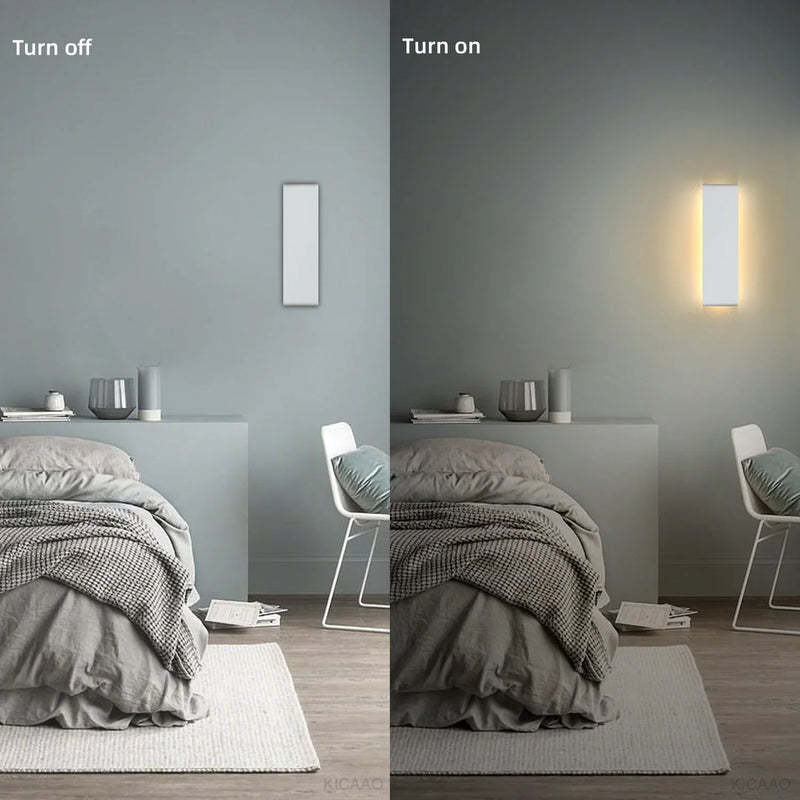 Axyaa 12W LED Indoor Wall Light Warm White Decor Lamp for Bedroom Living Room