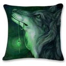 Axyaa Wolf Animal Decor Pillowcases for Sofa and Bedroom