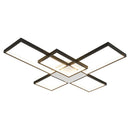 Axyaa Modern Gold/Black LED Chandeliers for Living Room, Bedroom, Study Room