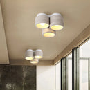 Axyaa Wood Grain Stone Ceiling Light for Home Decoration, LED Light with Wabi Sabi Aesthetic