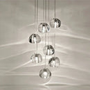 Axyaa Crystal Ball LED Chandelier for Living Room, Kitchen, Staircase, Mall, Villa, Hotel, Loft
