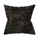 Axyaa Golden Black Pattern Decorative Cushion Cover 45*45CM for Home Sofa Car