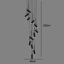 Axyaa Staircase Chandeliers Hanging Light Modern LED Pendant Lamps Indoor Living Room Lighting