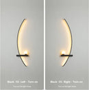 Axyaa Black Gold LED Wall Sconce for Bedroom Study Indoor Lighting