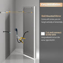 Axyaa LED Anti-Fog Wall Mounted Bathroom Mirror with 3-Colour Dimmable Front & Backlight