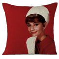 Audrey Hepburn Plush Cushion Cover by Axyaa - Home Decor Sofa Pillow Cover