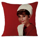 Audrey Hepburn Plush Cushion Cover by Axyaa - Home Decor Sofa Pillow Cover