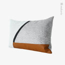 Axyaa Geometric Stitching Waist Pillow: Nordic Minimalist Design for Light Luxury Living Room