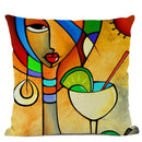 Axyaa European Retro Style Oil Painting Cushion Cover