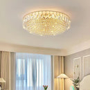 Axyaa Luxury Crystal Chandelier - LED Ceiling Lamp for Living Room, Bedroom, Balcony