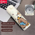 Axyaa Cute Stainless Steel Thermal Water Bottle with Filter, 400ml Thermos Cup