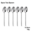 Axyaa 24-Piece Stainless Steel Cutlery Set | Elegant Mirror Finish Western Dinnerware