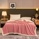 Axyaa 3D Embossed Velvet Thick Blanket Queen Size - Cozy & Warm Fleece Bedspread