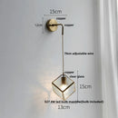 Axyaa Clear Glass LED Wall Lights - Modern Nordic Style Bedside Lamp