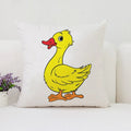 Axyaa Cute Duck Pillowcase 45x45 for Living Room & Bed Pillows