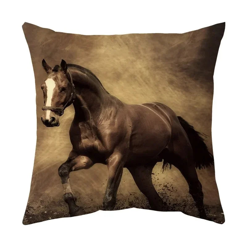 Axyaa Wild Animal Pillow Cover 45*45cm - Decorative Cushion for Living Room, Sofa, Car