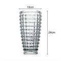 Axyaa Crystal Glass Vase Terrarium Hydroponics Flower Pot Home Decor