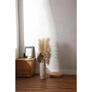 Axyaa White Tall Floor Vase, 18'' Large Ceramic Rustic Vase for Pampas Grass Bouquet