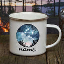 Axyaa Custom Name Constellations Print Enamel Camping Mug - Personalized Handmade Gift