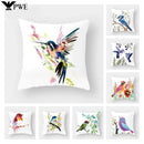 Axyaa Bird Flower Pillow Case 45*45cm Home Decoration Pillowcase