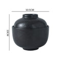 Axyaa Ceramic Soup & Dessert Bowl with Lid - Creative Pattern, Thick & Durable