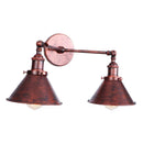 Axyaa Rustic LED Wall Lights, Adjustable Vintage Lamp for Kitchen, Bathroom, Bedroom & Loft