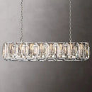 Axyaa Crystal Round LED Chandelier for Dining Bedroom Living Room - Art Lighting Fixture