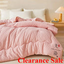 Axyaa Silk Quilt: Super Soft All-Seasons Quilt with Knitted Cotton Fabric