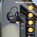 Farmhouse Black Wall Sconce E27 Socket Waterproof Exterior Wall Lantern