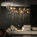 Axyaa Glass Shades LED Pendant Lights for Luxury Indoor Dining Table Decor