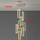 Axyaa Crystal Chandelier Stair Pendant Lamp Living Room Interior Lighting