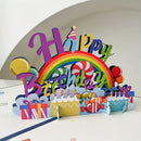 Axyaa 3D Pop-up Birthday Card for Kids, Friends, Family - Creative Hollow Paper Carving