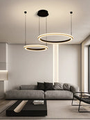Axyaa Modern Luxury Ring Light Chandelier for Living Room Bedroom Restaurant