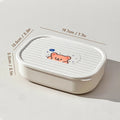 Axyaa 3 Grids Food Storage Box for Garlic, Onion, Pepper - Kitchen Organizer
