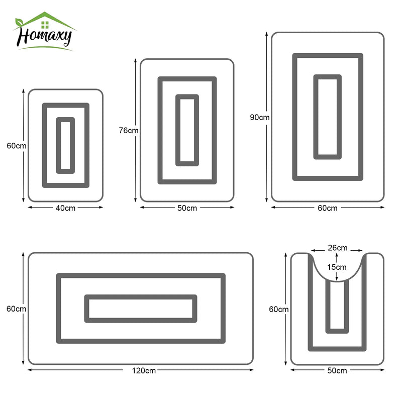 Axyaa Soft Velveteen Microfibre Bathroom Mats: Super Absorbent, Non-slip, Quick Dry Cats Home Decor Mats