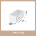 Axyaa Clear Drawer Boxes with Lids & Wheels - Household Plastic Organizers