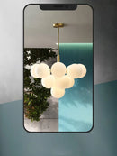 Axyaa Glass Grape Pendant Lights Chandelier for Kitchen Living Room Bedroom