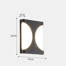 Axyaa Outdoor Wall Sconce LED Lamp for Balcony Garden and Stair Lighting