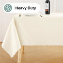 Axyaa Waterproof Vinyl Tablecloth for Kitchen Dinner Party décor