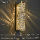 Axyaa Crystal Wall Lamp: Luxury Minimalist Decor for Hotels, Living Rooms, & More