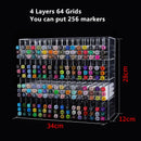 Axyaa Acrylic Marker Holder Pen Storage Box Pencil Shelf School Office Organizer