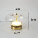 Nordic Glass Wall Lamp Touchable Switch Modern Indoor Bedroom Lighting - Axyaa