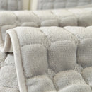 Axyaa Flannel Sofa Cover Slipcover 1/2/3 Seat Non-Slip Pet Solid Color Thicken Armrest Towel