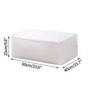 Axyaa White Wardrobe Quilt Blanket Organizer Waterproof Bag Zipper Storage