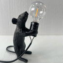 Axyaa Resin Animal LED Desk Lamp - Rat Cat Squirrel Night Light