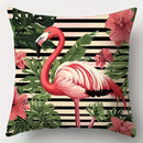 Giraffe and Flamingo Sofa Pillow Cover Set, 17.7" x 17.7", Axyaa Home Decor